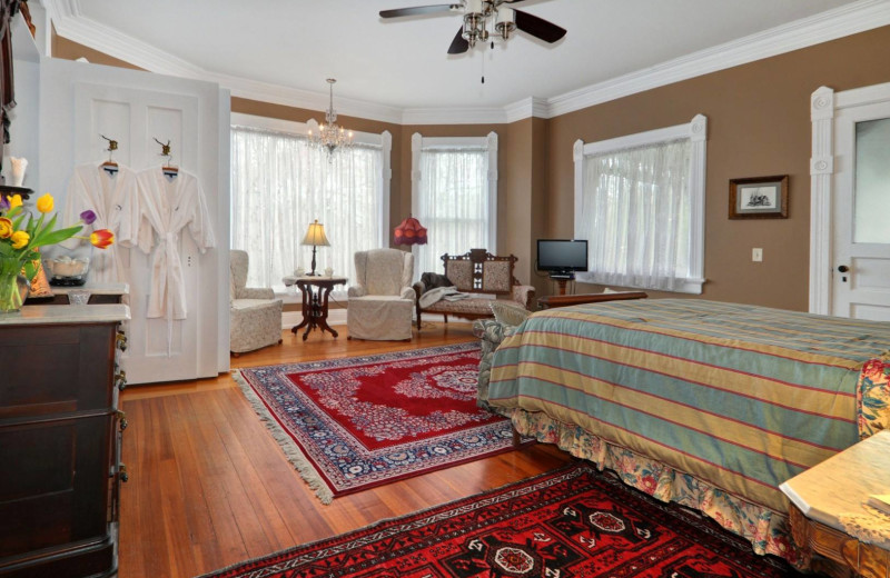 Guest room at Fargo Mansion Inn.