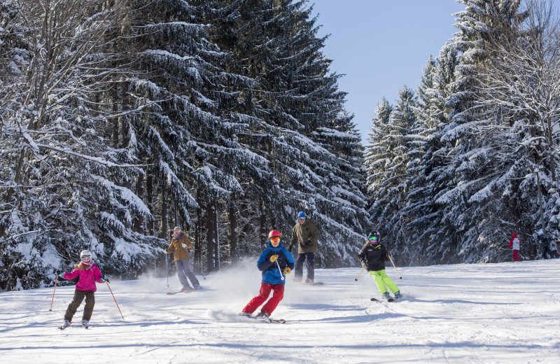 Skiing at Holiday Valley Resort.