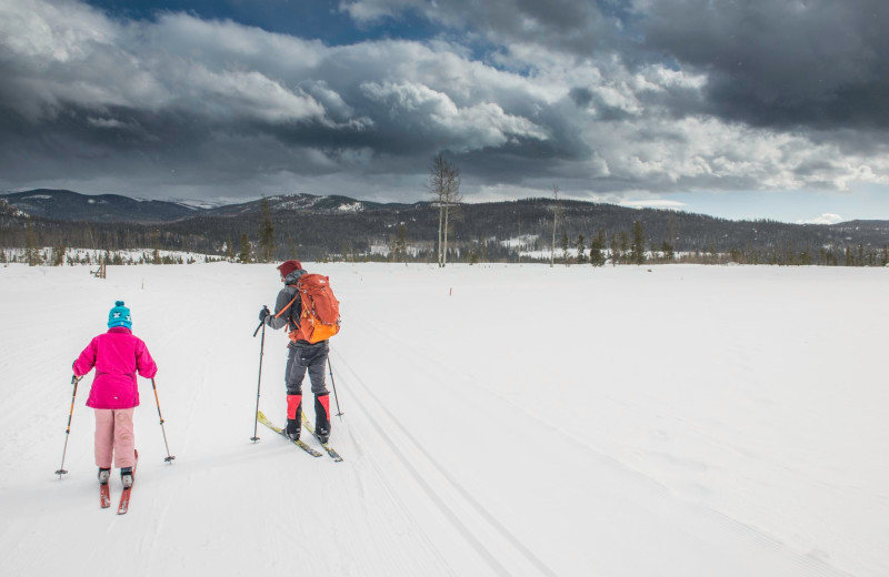 Skiing at Vista Verde Ranch.