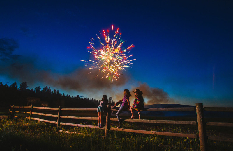 Fireworks at The Resort at Paws Up.