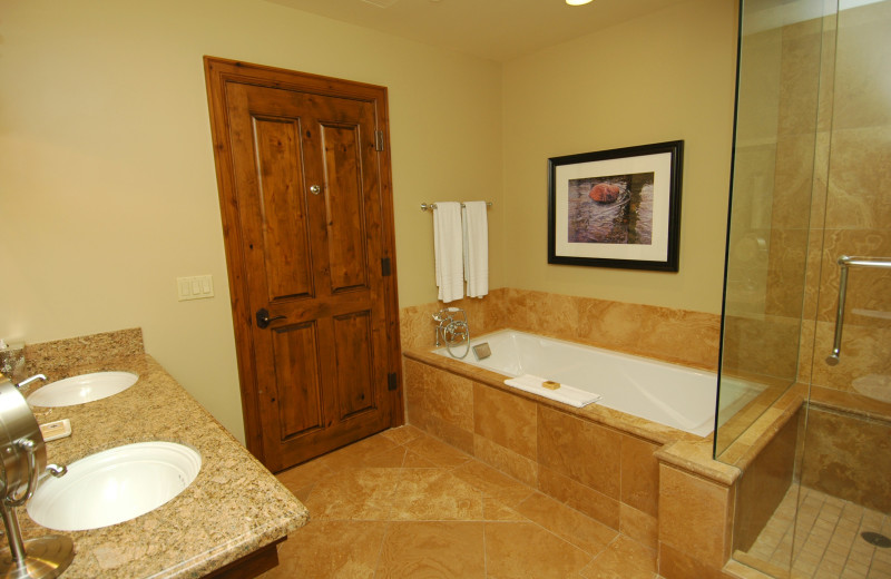 Rental bathroom at Frias Properties of Aspen.