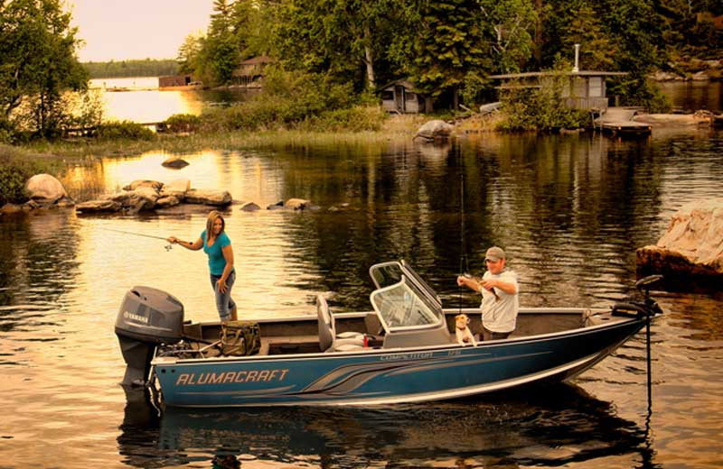 Fishing at Gull Lake Resort.