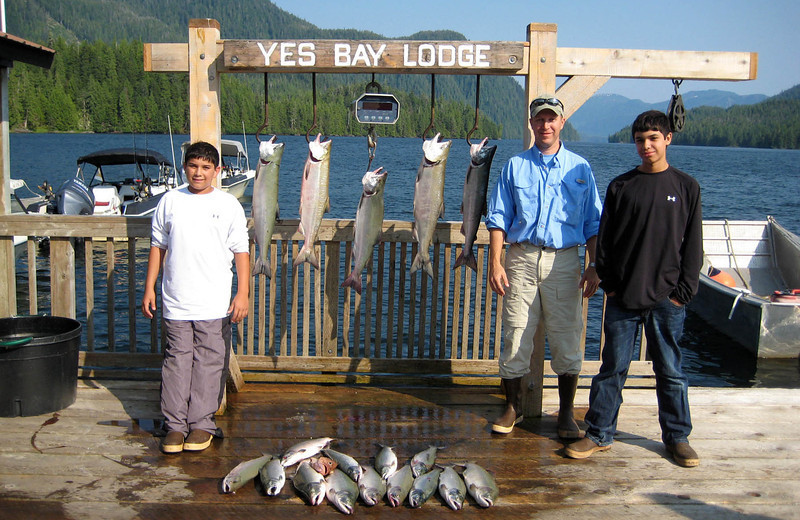 Fishing at Yes Bay Lodge.