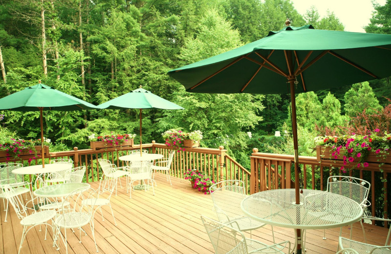 Patio at Berkshire Hills Motel.