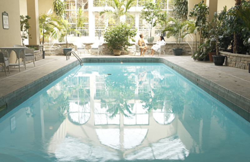 Pool view at Queen's Landing.