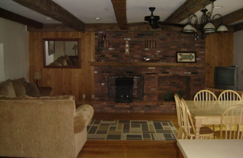 Guest living room at Tea Island Resort.