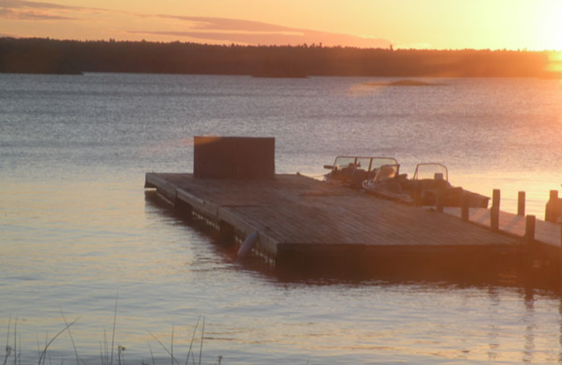 Dock view at Angle Inn Lodge.