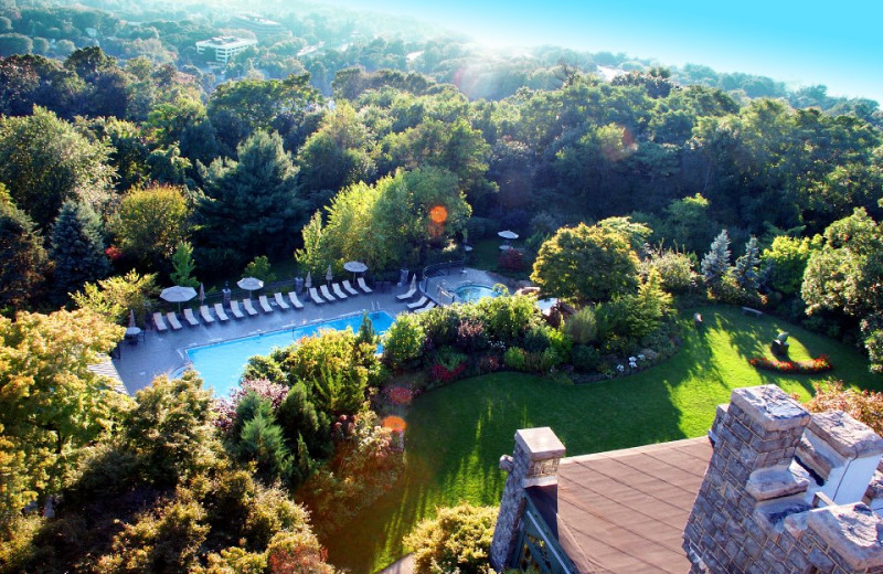 Outdoor pool at Castle Hotel & Spa.