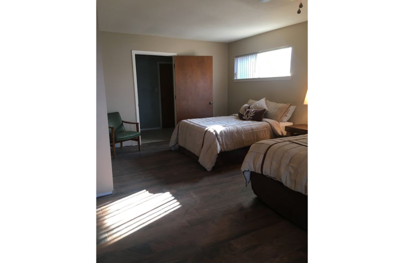 Rental bedroom at LBJ Schmidt House.