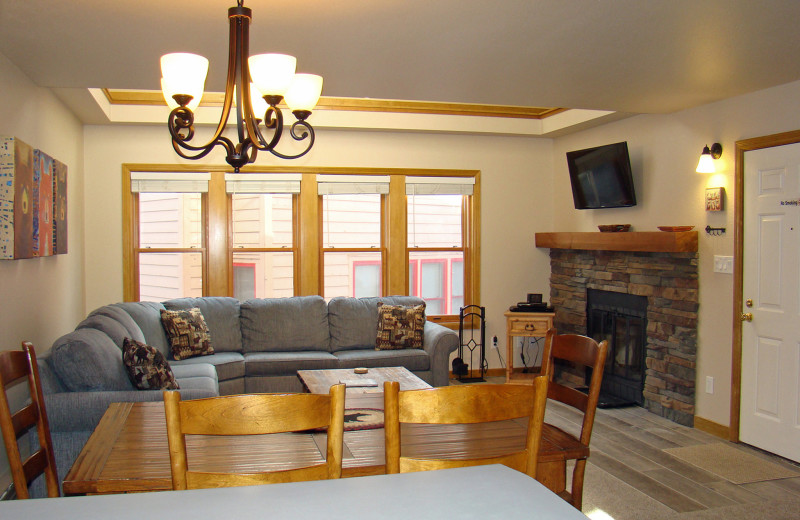 Guest living room at Ferringway Condominiums.