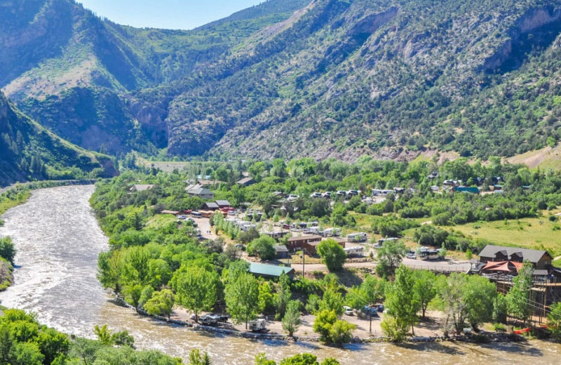 Campground at Glenwood Canyon Resort.