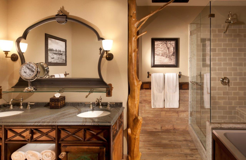 Guest bathroom at Big Cypress Lodge.