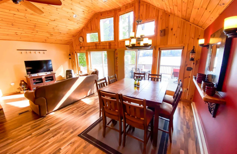 Rental living room at Northern Living - Luxurious Vacation Rentals.