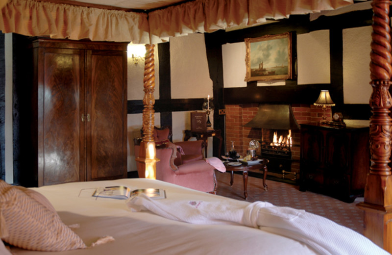 Guest room at Albright Hussey Hotel.