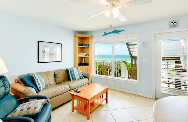 Rental living room at Island Real Estate.