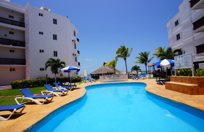 Outdoor pool at Imperial Las Perlas Cancun.