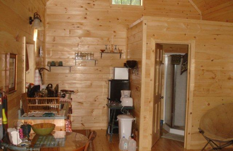 Cottage interior at Kingtown Beach Cottages.