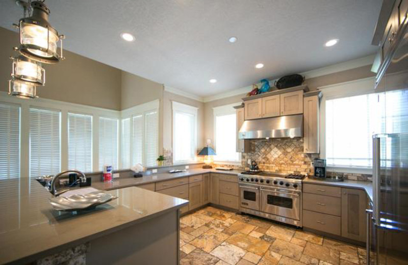 Rental kitchen at Dune Real Estate Company.