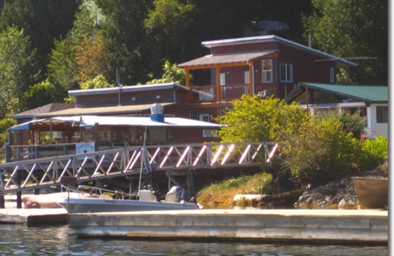 Exterior view of Bamfield Lodge.