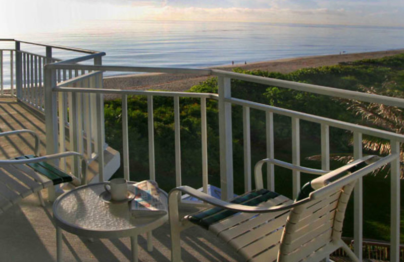 Balcony view at Hutchinson Island Marriott Beach Resort and Marina.