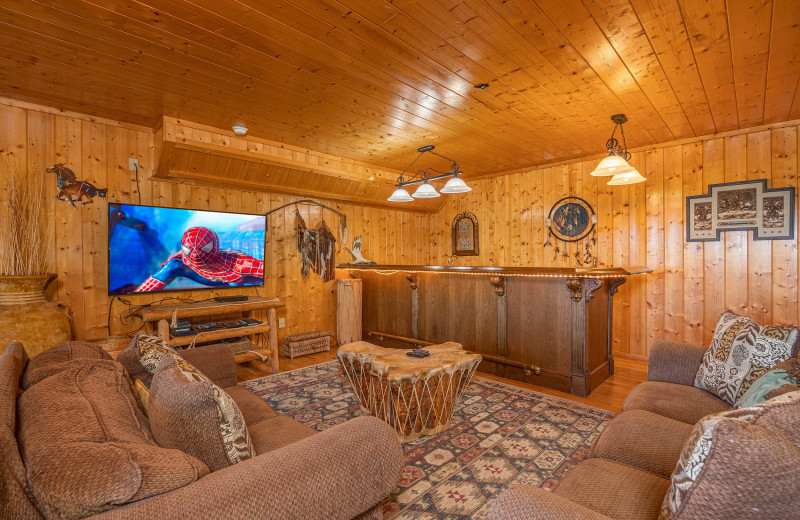 Living room at American Patriot Getaways - A Stunning View.