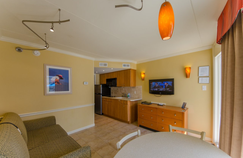 Guest living area at Fleur De Lis Beach Resort.