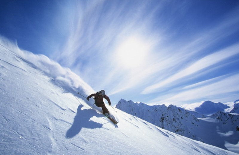 Skiing near Black Swan Inn.