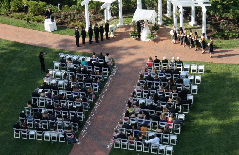 Wedding ceremony at The Homestead.