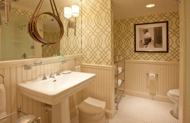 Guest bathroom at Ocean Edge Resort & Golf Club.