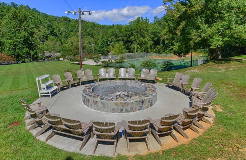 Patio at Fontana Village Resort.