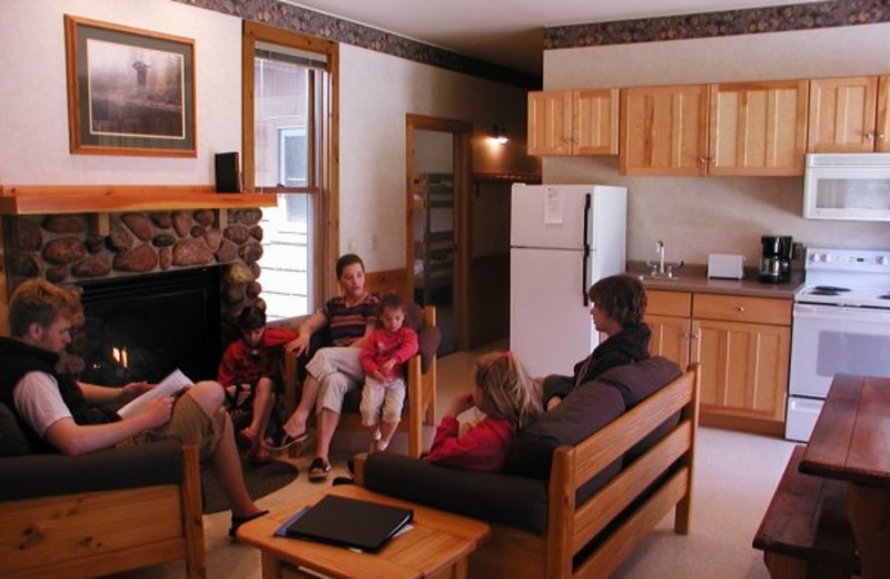 Pine Village living room at Heartwood Conference Center & Retreat.