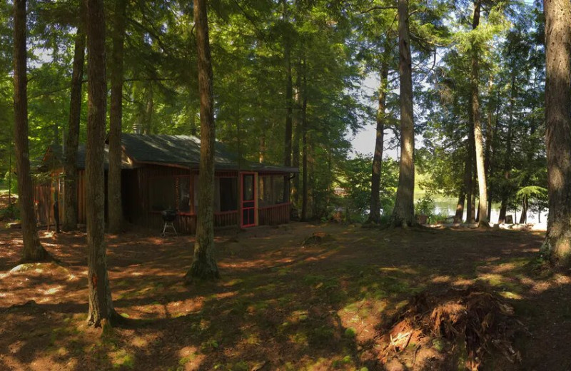 Cabin at Ghost Lake Lodge.