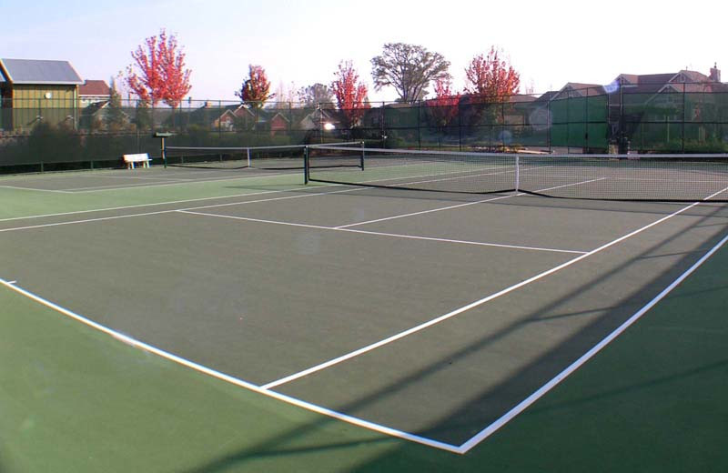 Tennis court at Greenhorn Creek Resort.