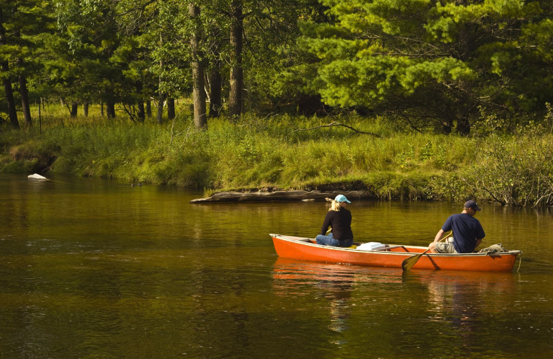 Canoeing at Old Forge Camping Resort.