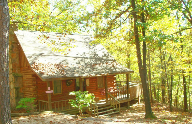 Cabin Exterior at Red Bud Valley Resort 