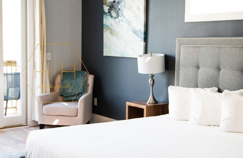 Guest room at Limelight Inn.