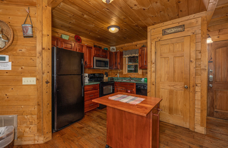 Kitchen at American Patriot Getaways - A Beary Nice Cabin.