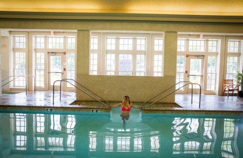 Indoor pool at Williamsburg Inn.