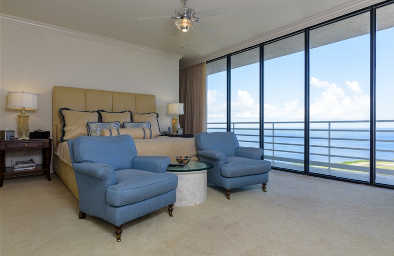 Rental bedroom at Padre Getaways.