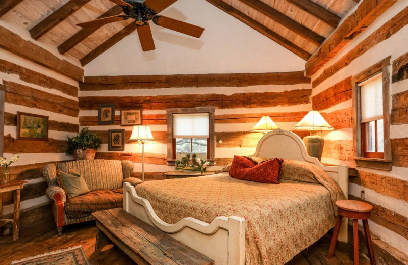 Rental bedroom at Burnet County Tourism.