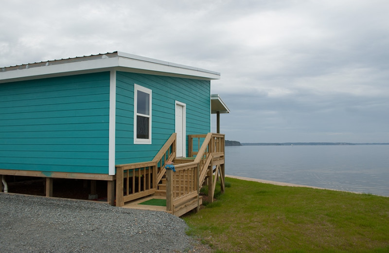 Cabin exterior at D'Arbonne Pointe.