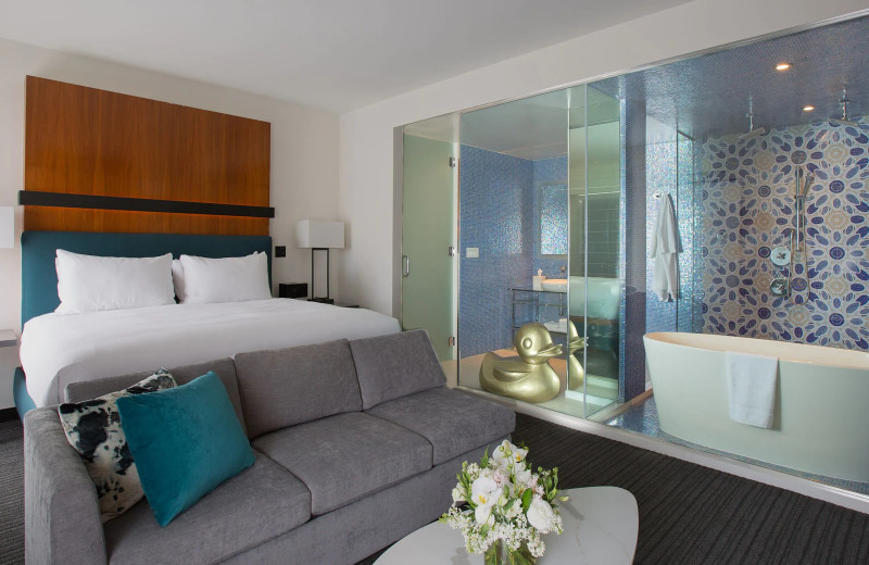 Guest room at Andaz San Diego.