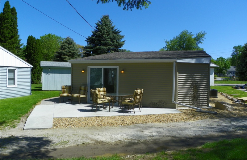 Cottage exterior at The Lighthouse Lodge.