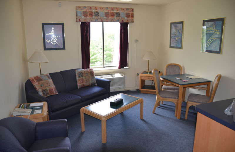 Guest living room at Devils Head Resort 