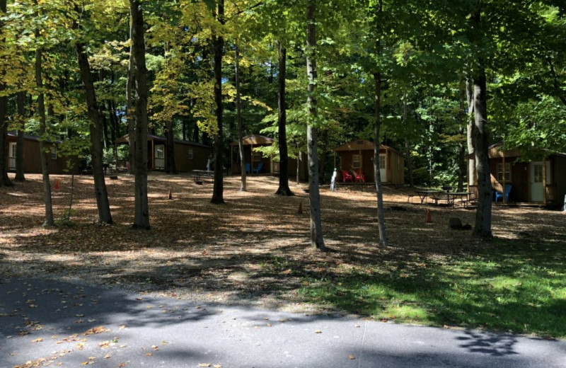 Cabins at Merry Mac's Campground.