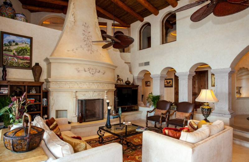 Rental living room at Sun Cabo Vacations.