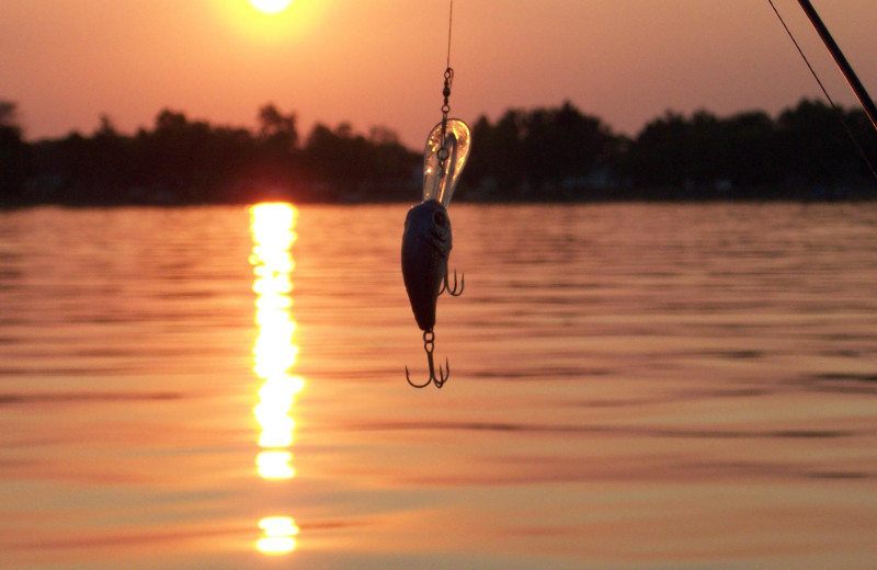 Fishing at Sand Bay Resort.