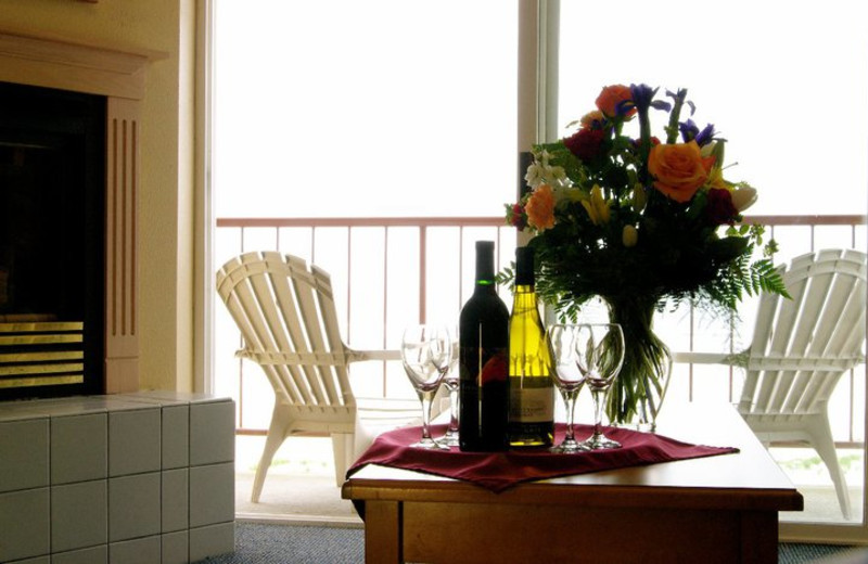Guest living room at Ocean View Resort.