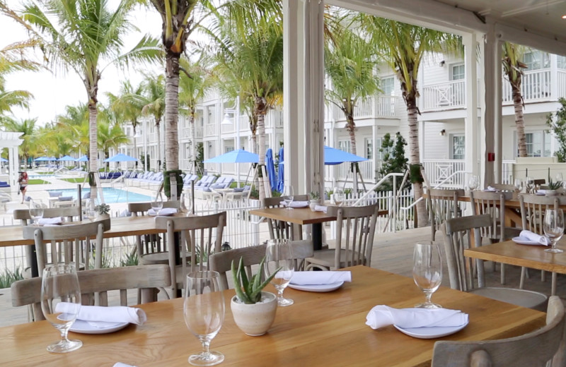 Patio at Oceans Edge Key West Resort & Marina.