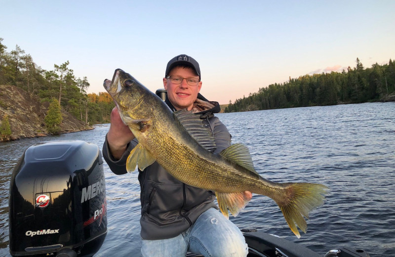 Fishing at Dogtooth Lake Resort.